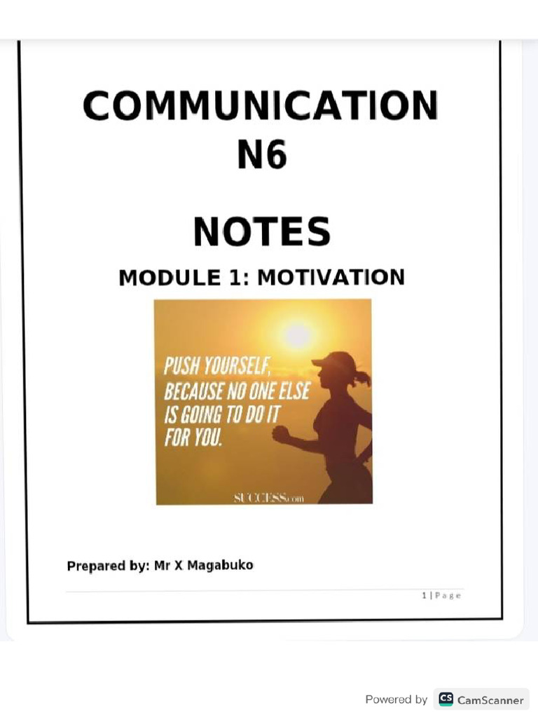 Communication Notes | PDF