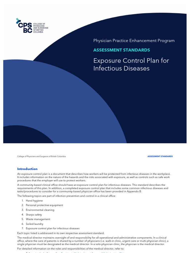 PPEP As Exposure Control Plan | PDF