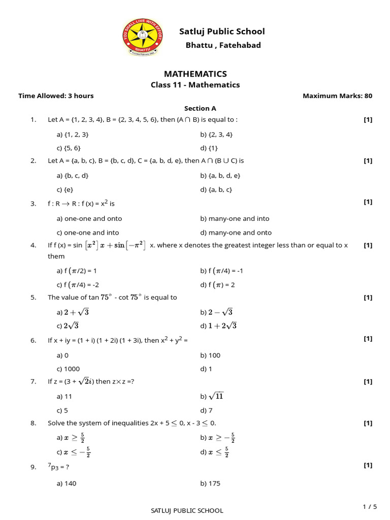Paper 9th Class | PDF