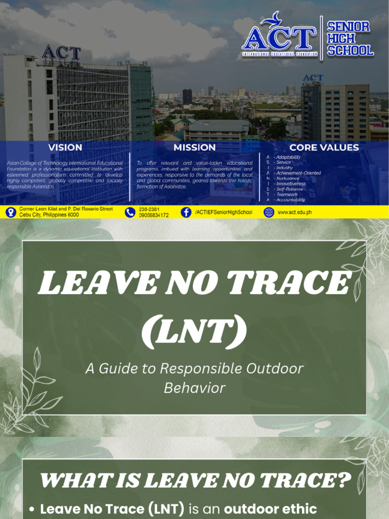 Leave No Trace | PDF