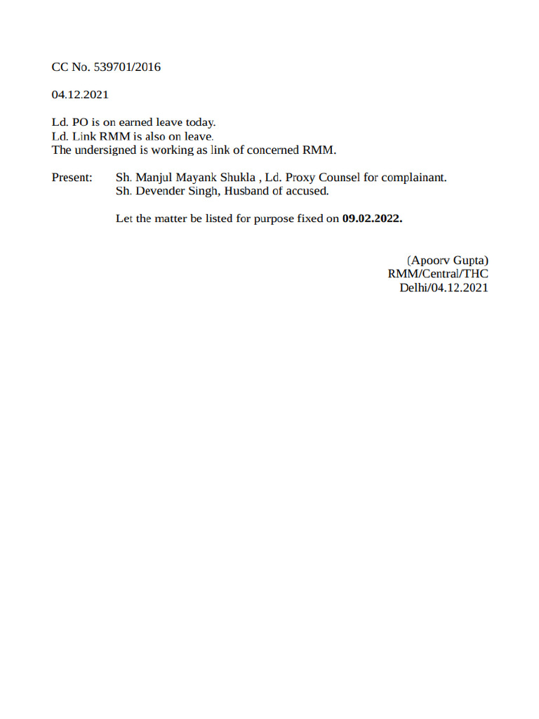 Devendra Singh Order | PDF