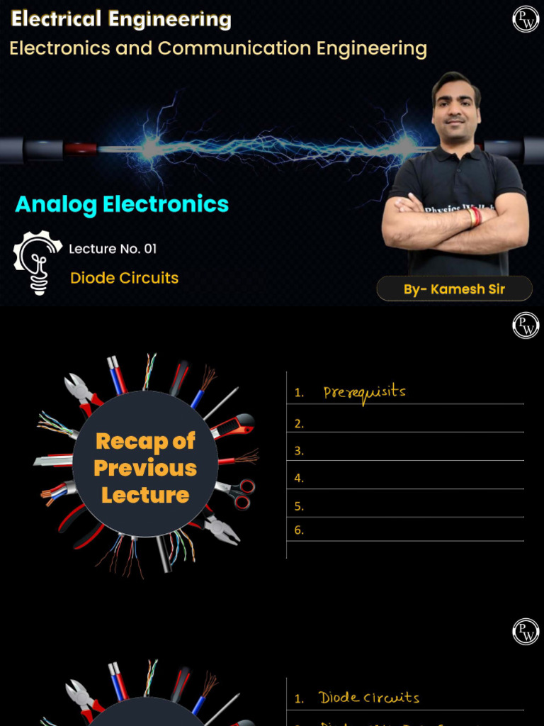 Diode Circuits 01 Class Notes | PDF