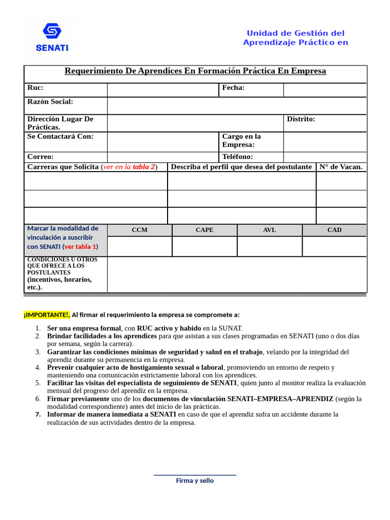 1 - Formato de Requerimiento de Aprendices para Fpe v2 | PDF