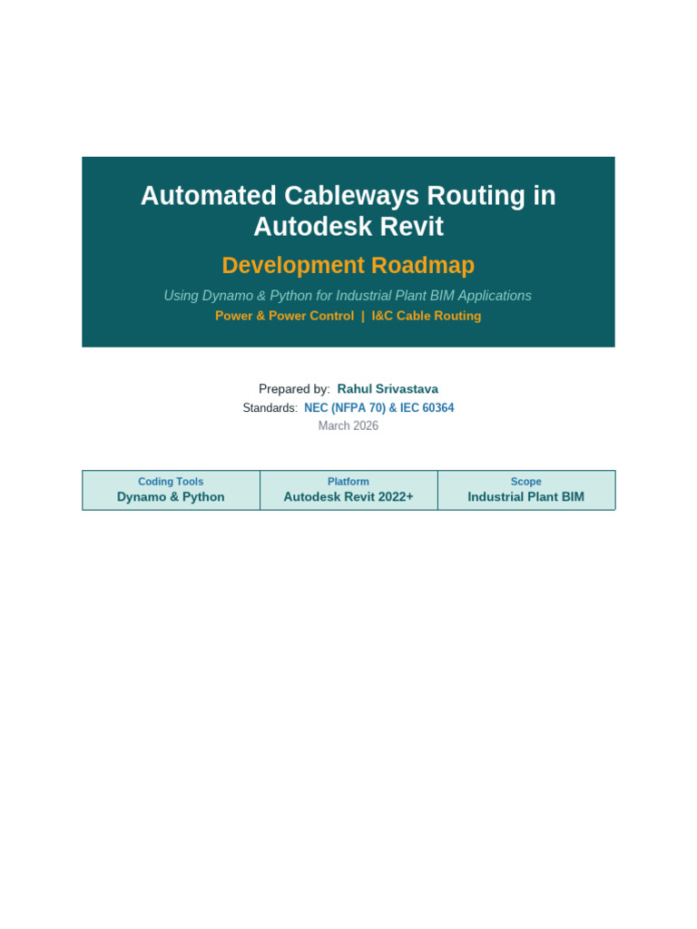 Revit Cableways Routing Roadmap | PDF | Autodesk Revit | Python ...