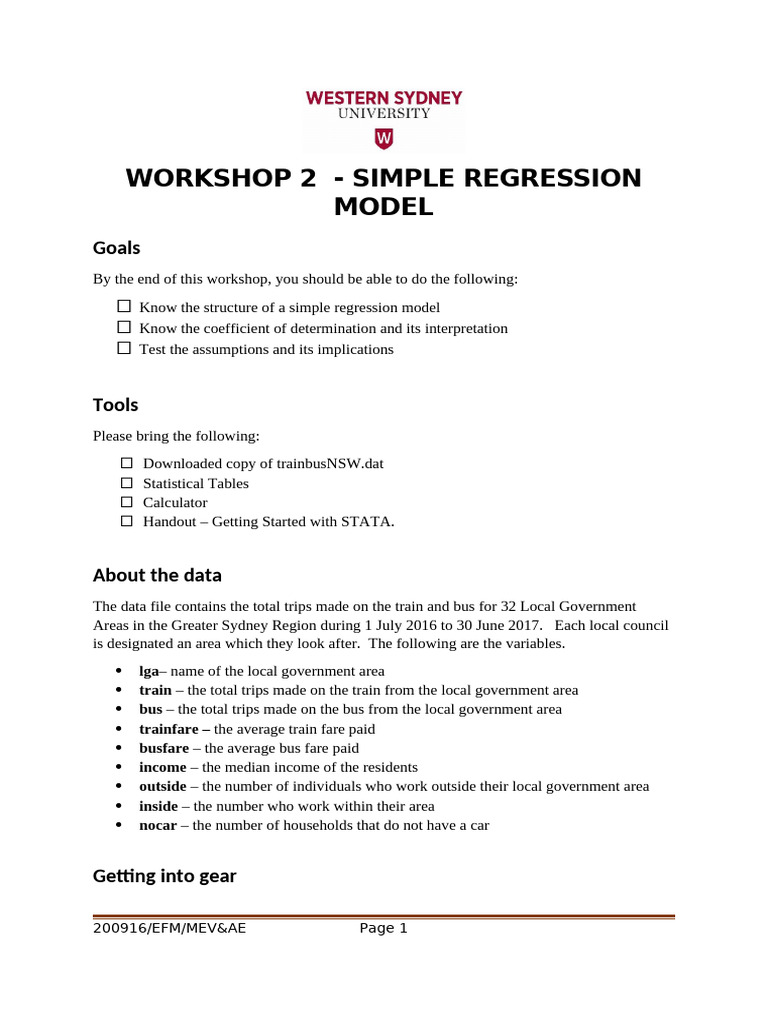Workshop 2 - Workshop Exercises | PDF | Errors And Residuals ...