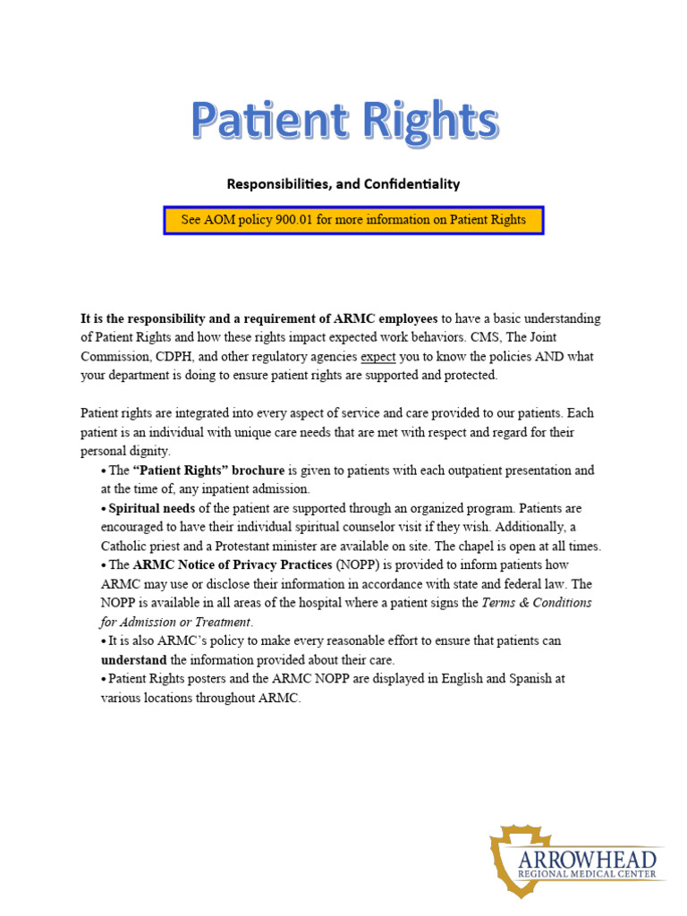 Patient Rights Revison 2020 | PDF | End Of Life Care | Health Care