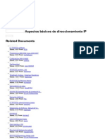 Aspectos Básicos de Direccionamiento IP Related Documents