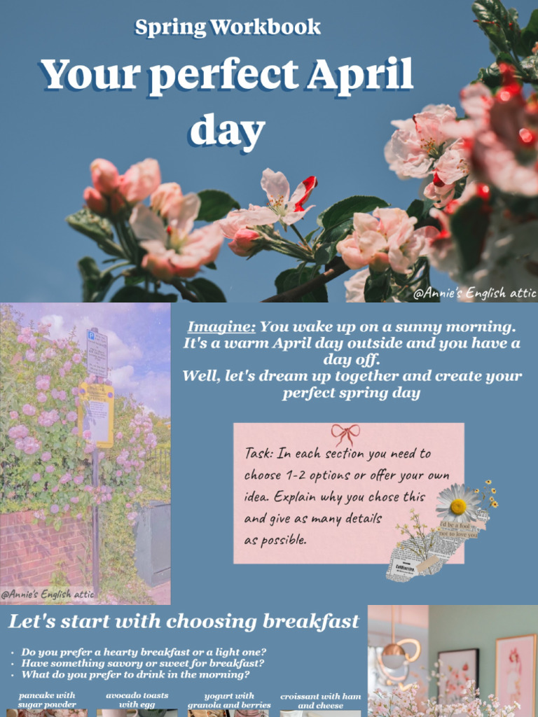 Your Perfect April Day @annie's English Attic | PDF