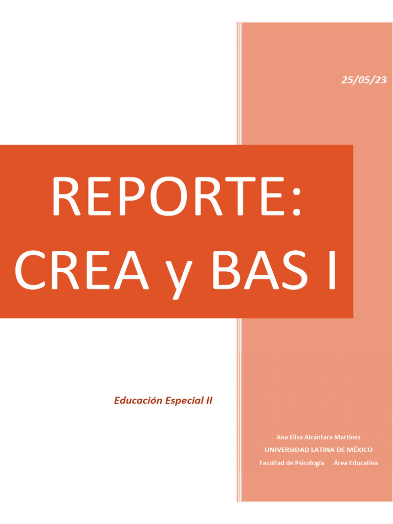 Ejemplo Bas | PDF | Sicología | Psicología Social