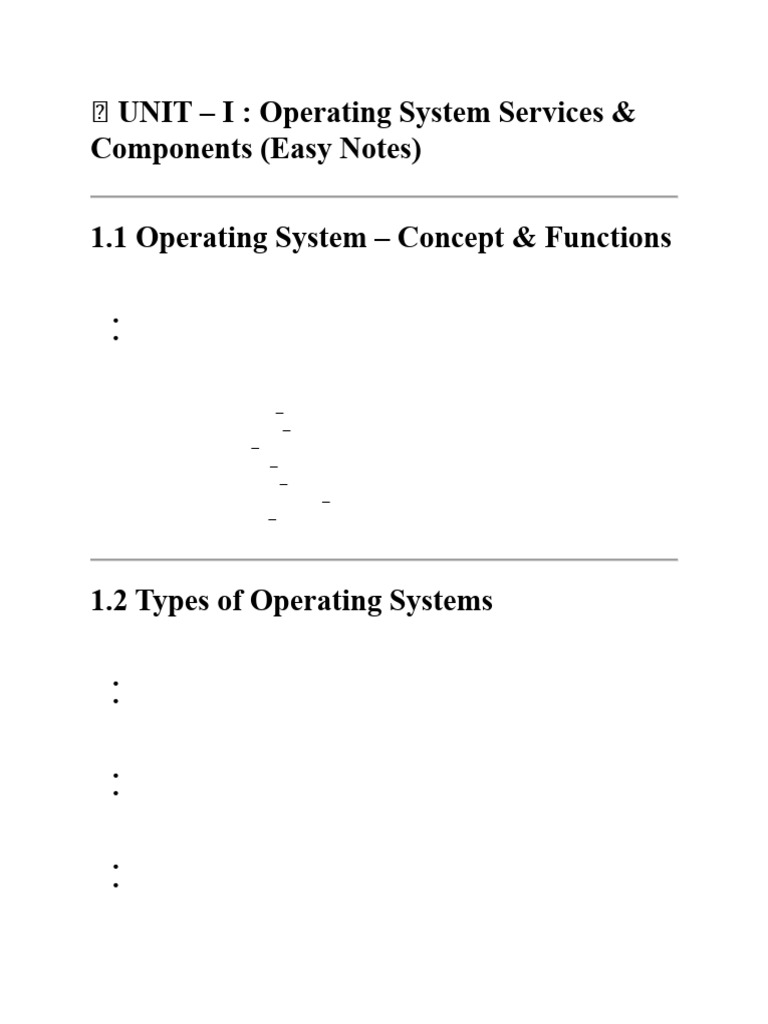 Osy Notes | PDF | Operating System | Process (Computing)