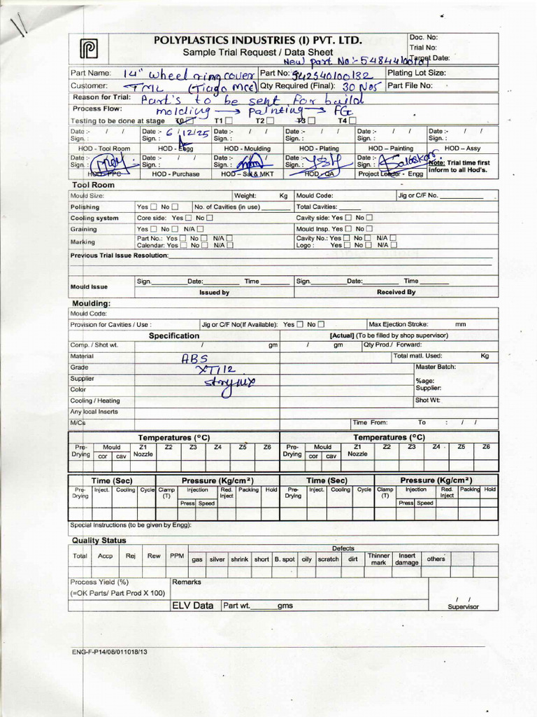 TDS For 14 Inch WRC | PDF