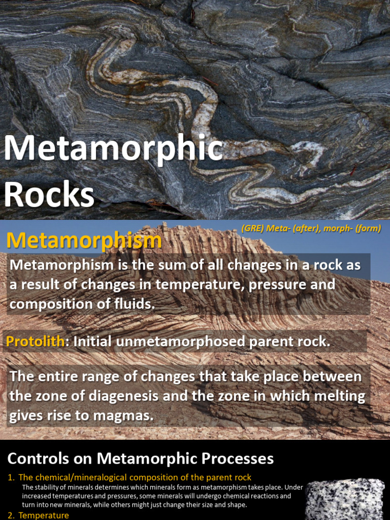 GEOE-210 Petrography MetamorphicRocks HECubukcu | PDF | Rock (Geology ...