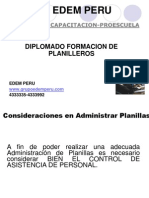 Diplomado de Planillas 2011