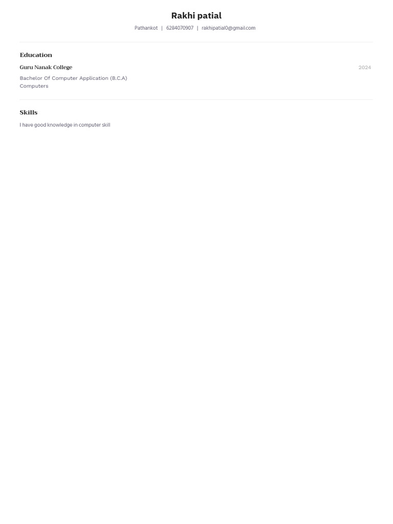 Foundit Resume | PDF