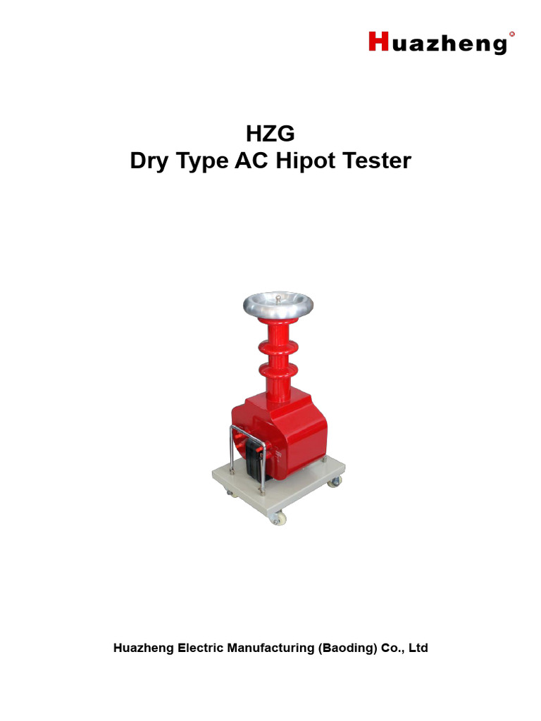 AC HV Testing Transformer | PDF | Transformer | Voltage
