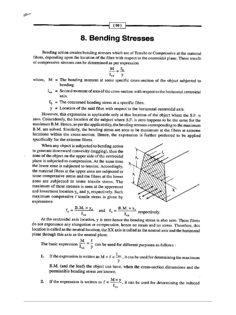 8 Bending Stresses | PDF