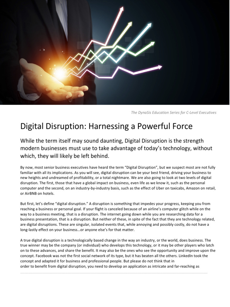 White Paper Digital Disruption | PDF | Internet Of Things | Computing