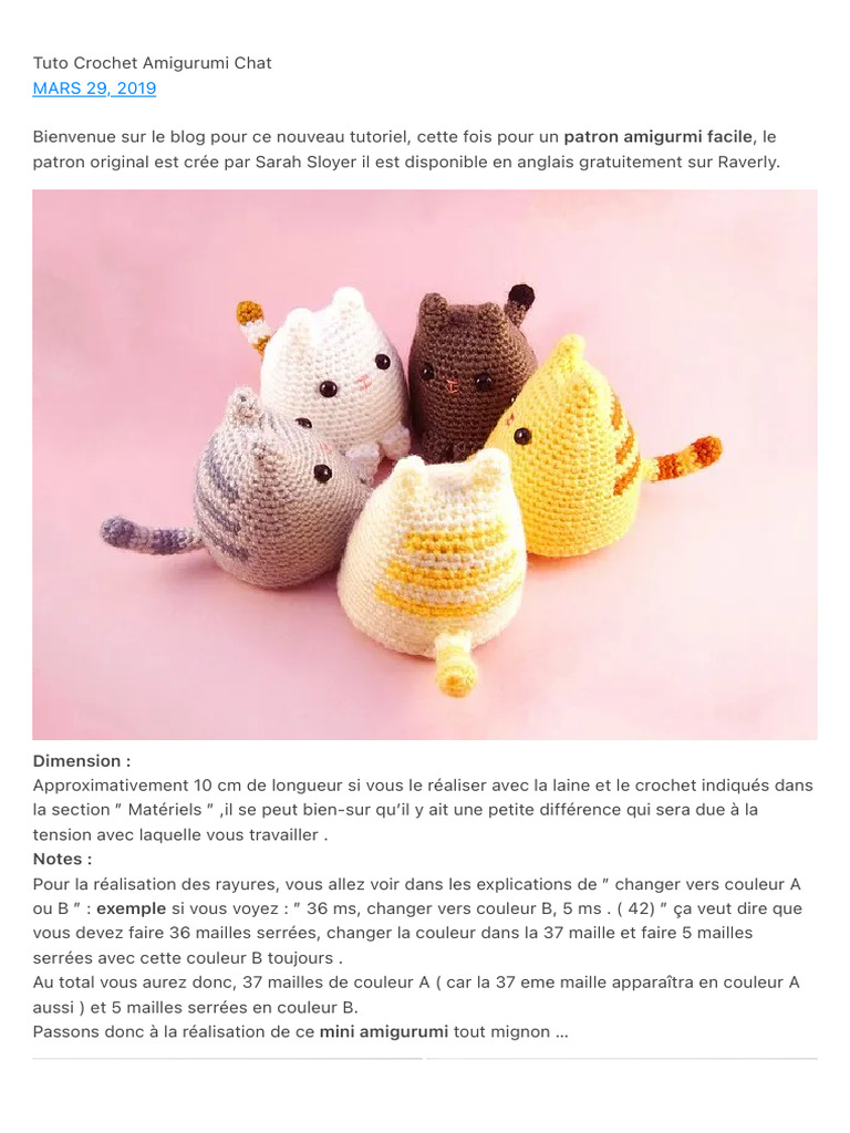Sitemapcdatahttpsdynedreferenzcomchaton Amigurumi Chat Tuto Gratuitnull
