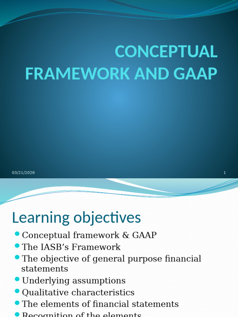 FR Conceptual Framework Chapter 1 | PDF