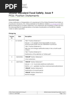 BRCGS Position Statements Issue 9 | PDF | Audit | Certification