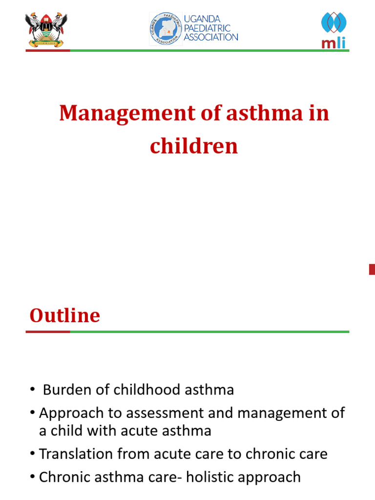 Management of Asthma in Children | PDF | Asthma | Cough