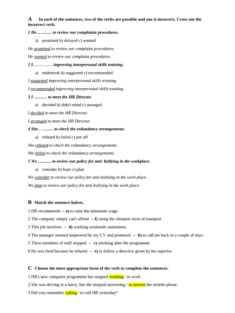 Unit 8 - Grammar Skills Development | PDF