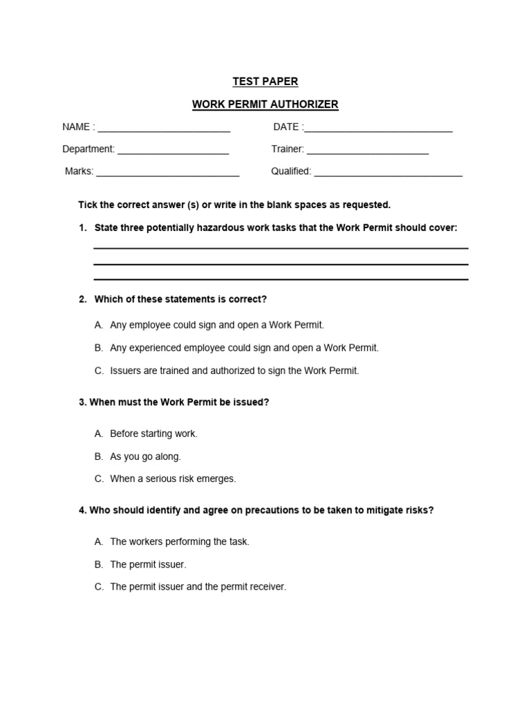PTW - Exam Paper | PDF