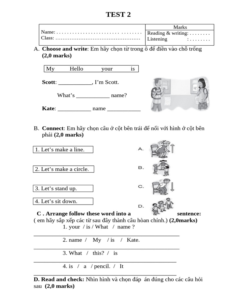 Test For Unit 1 | PDF