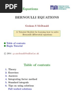 Bernoulli Differential Equations