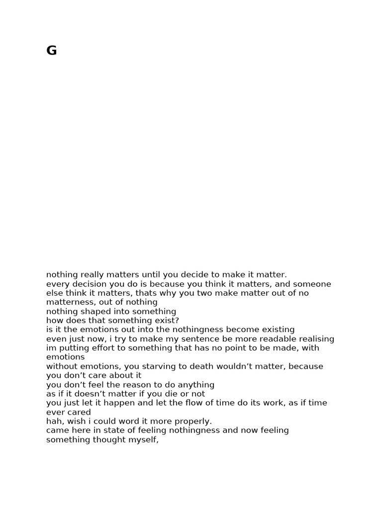 Thoughts | PDF | Consciousness | Thought