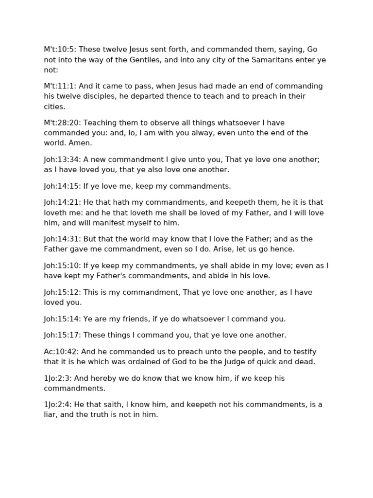 Commandment | PDF | Ten Commandments | Theology