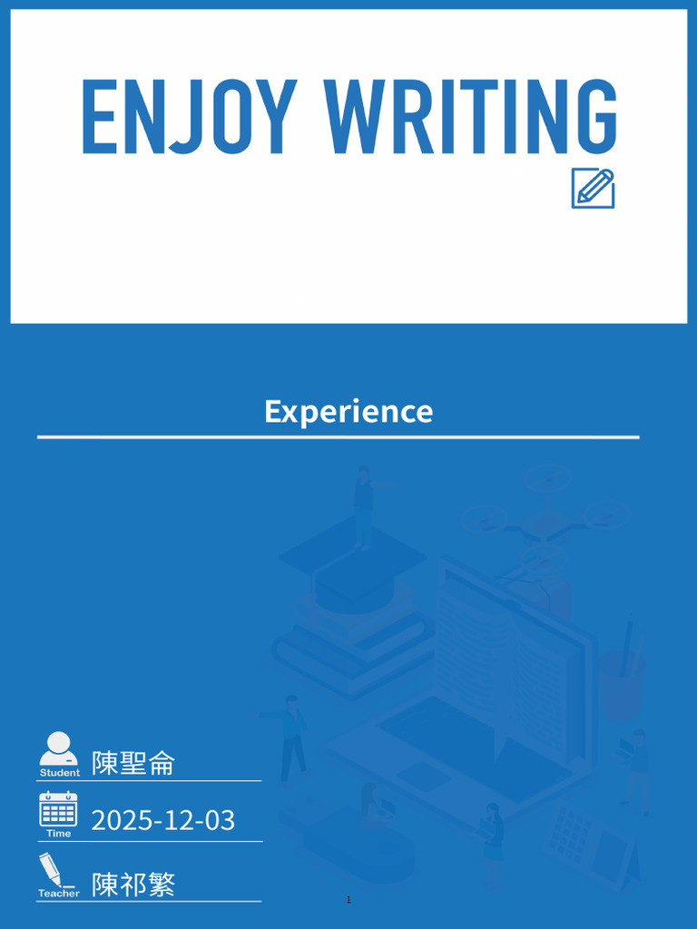 Experience 陳聖侖 | PDF | Verb | Syntax