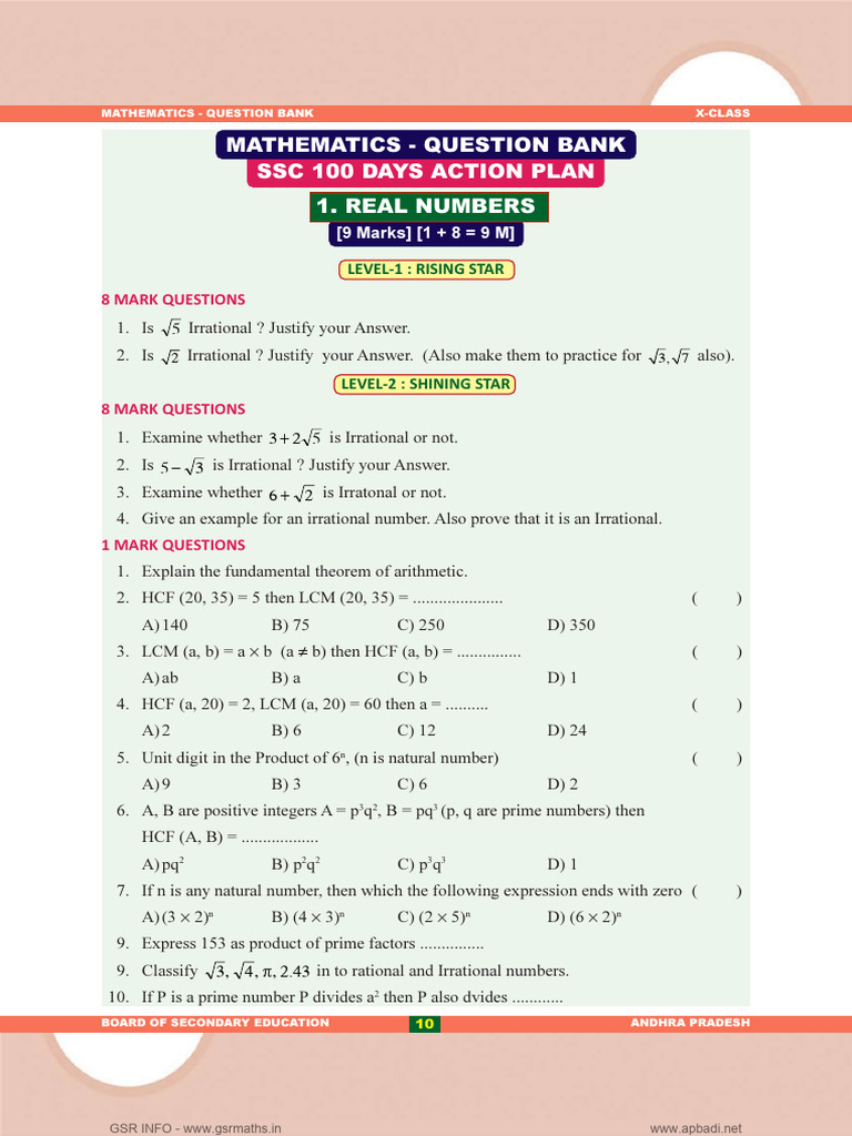 SSC Maths SCERT Material | PDF | Polynomial | Equations