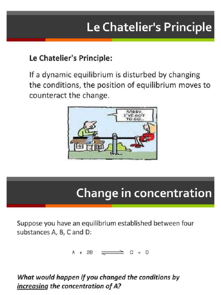 Le Chateliers Principles 035417 | PDF