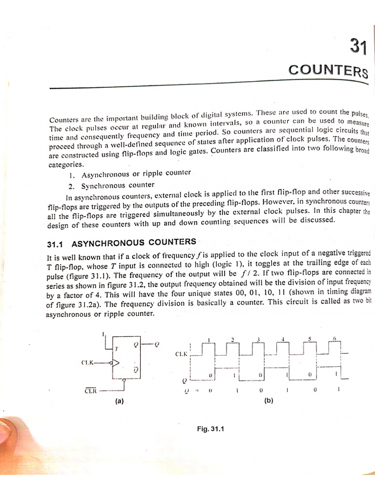 Asynchronous Counter Unit 1 | PDF