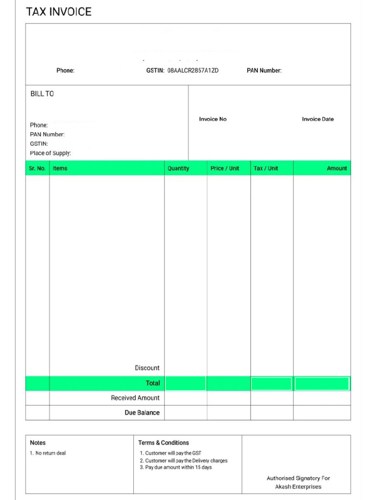 Hardwrae Bill | PDF