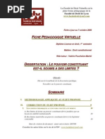 Dissertation Pouvoir Consti Tuan T