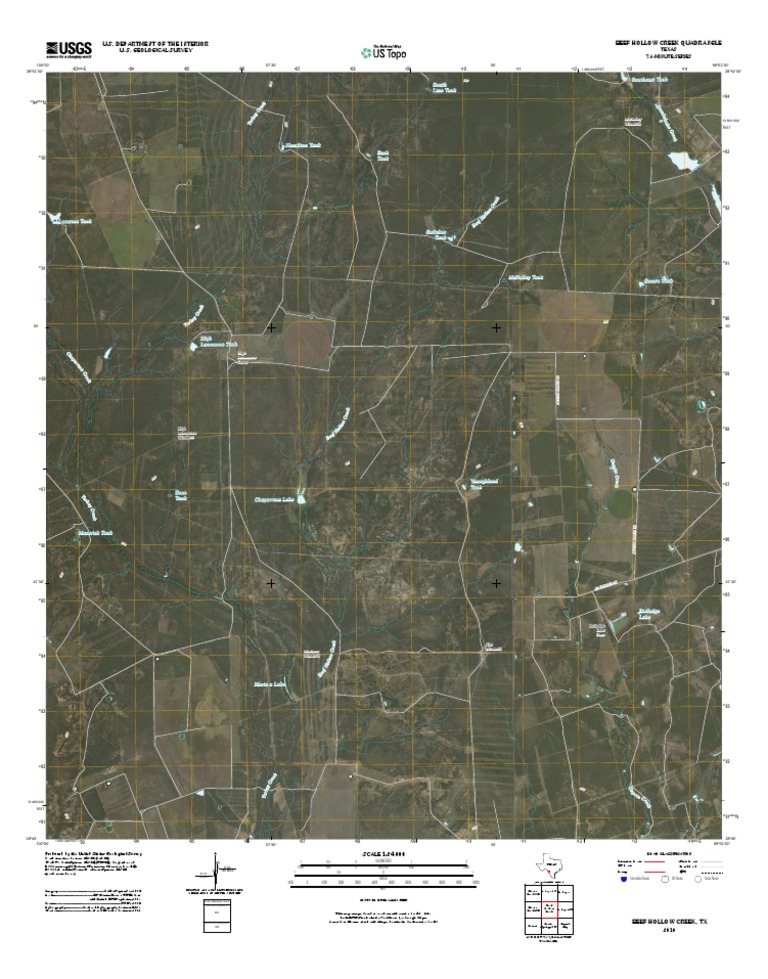 Beef Hollow Creek Quadrangle Map | PDF | United States Geological ...