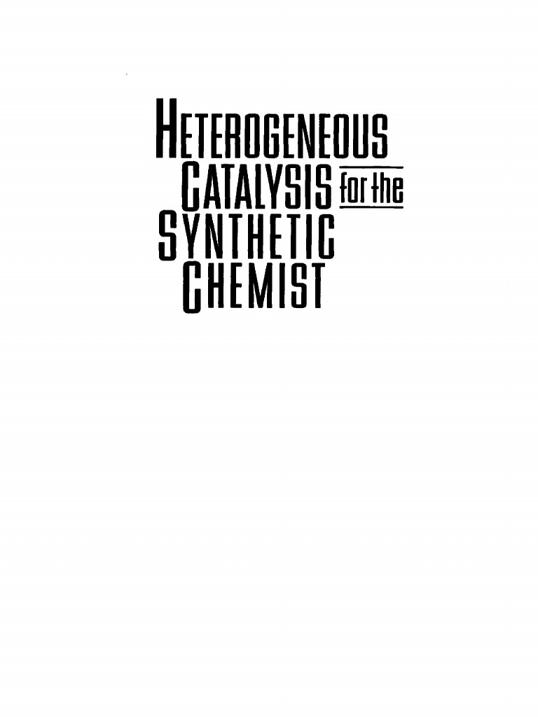 Catalyst Book | PDF | Catalysis | Chemical Kinetics