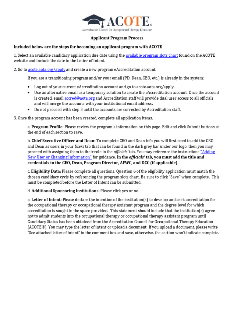 Applicant Program Process 3 | PDF