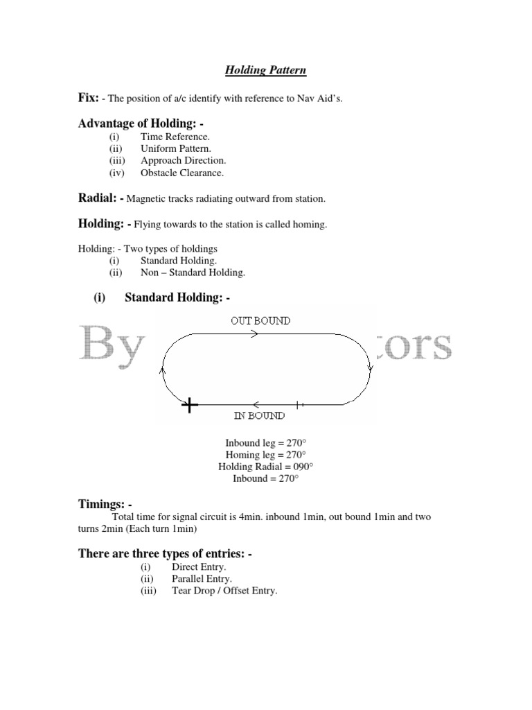 Holding Pattern PDF Wound Aerospace Engineering