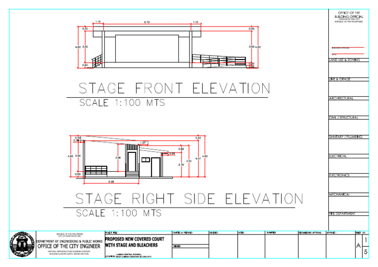Office of The City Engineer: Proposed New Covered Court With Stage and ...