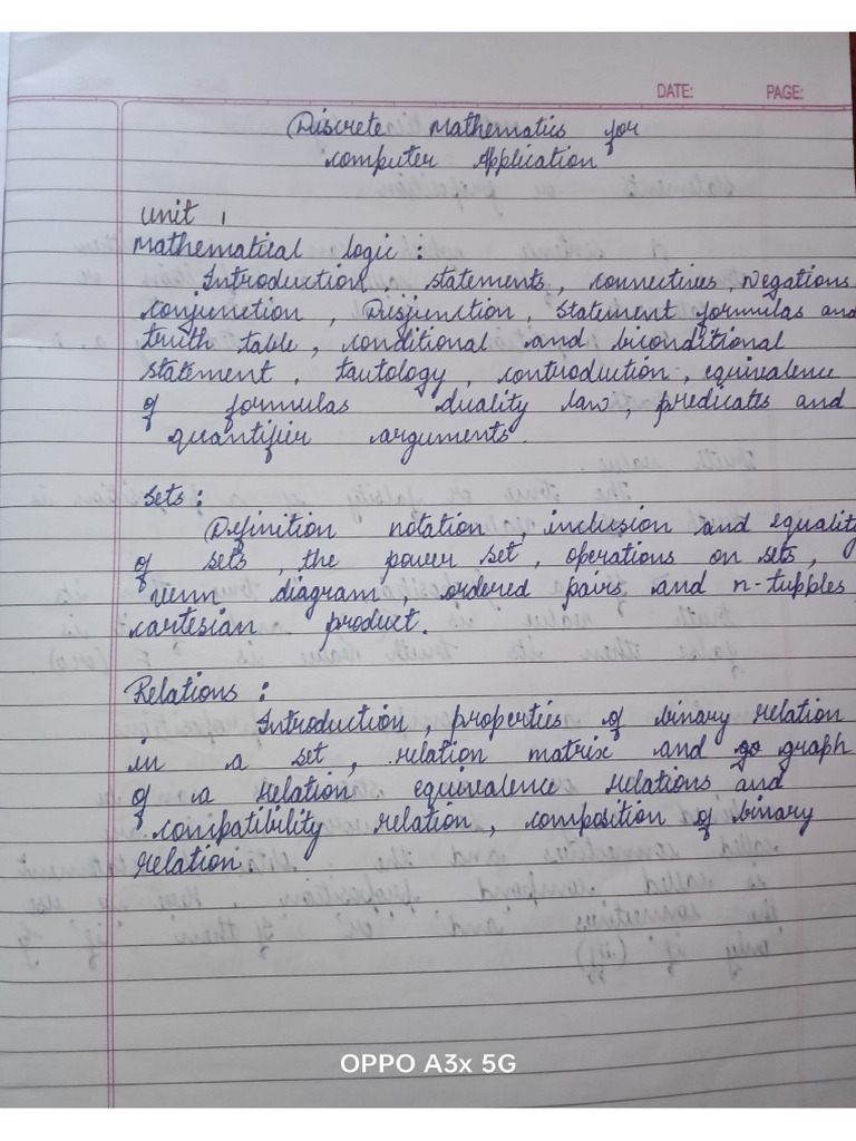 Maths Notes | PDF