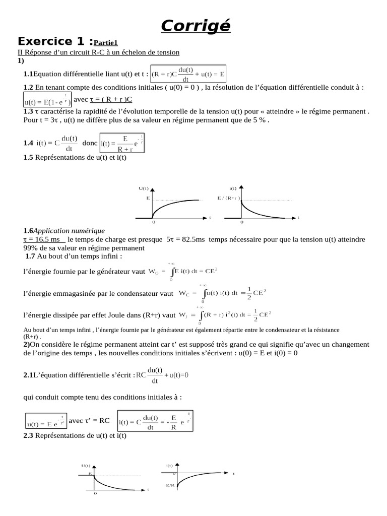 Corrigé DL1 | PDF