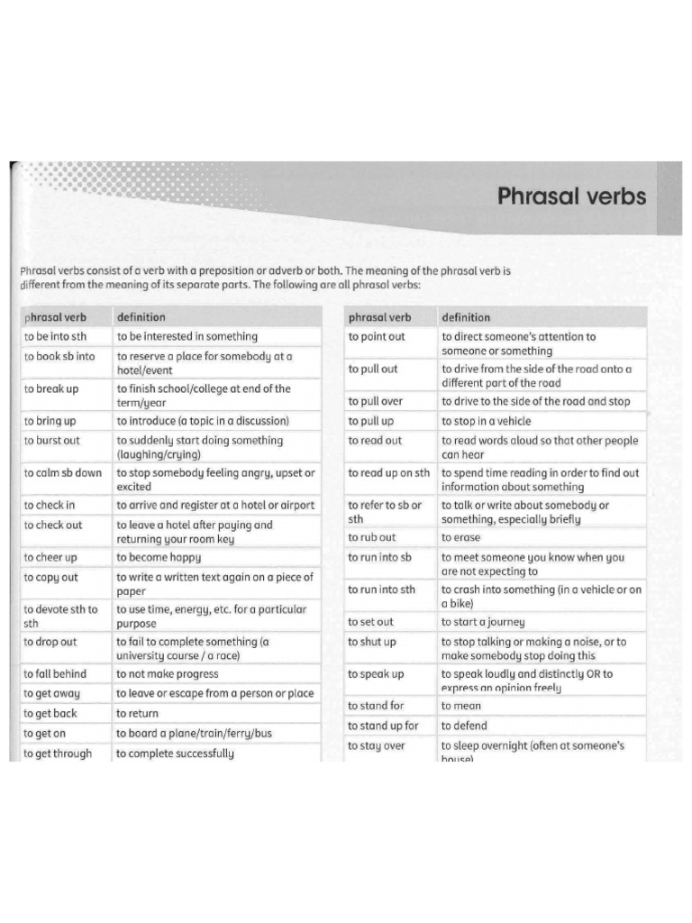 Phrasal Verbs 1 | PDF