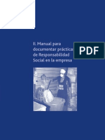 Manual para Documentar Prácticas de Responsabilidad Social en La Empresa