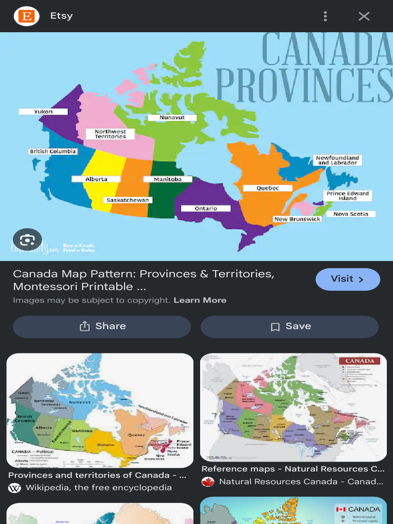 Canada Map With Provinces - Google Search | PDF