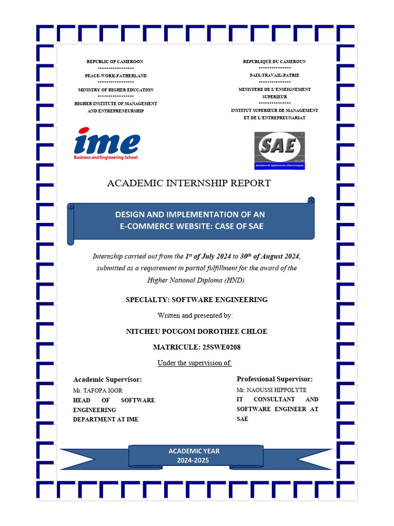 Internship Report | PDF | Software Development Process | Agile Software ...