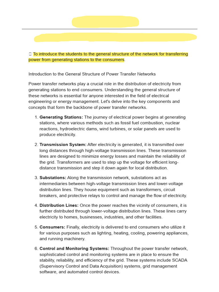 Electric Power Transmission and Distribution (TW) 3 | PDF | Electric ...