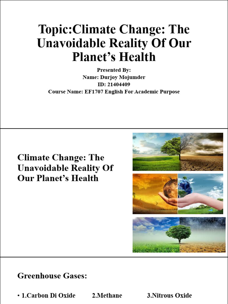 Climate Change (Final) | PDF | Climate Change | Greenhouse Gas